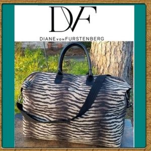 Authentic Diane Von Furstenburg Tiger Stripe Overn